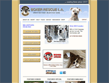 Tablet Screenshot of boxer-rescue-la.com